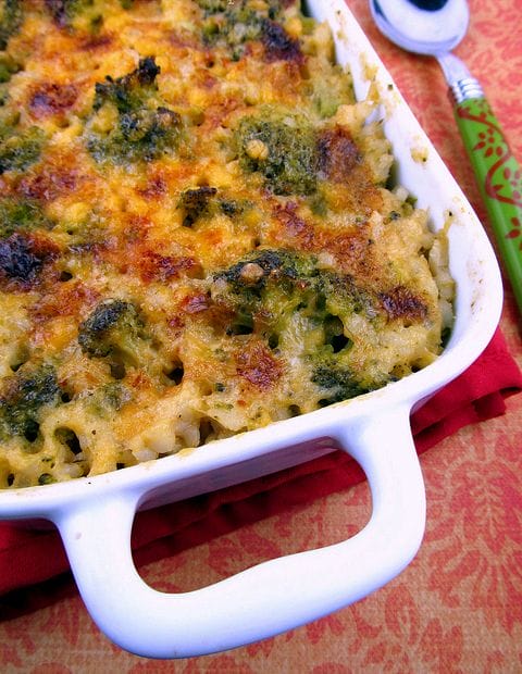 BAKED BROCCOLI CHEESE RICE