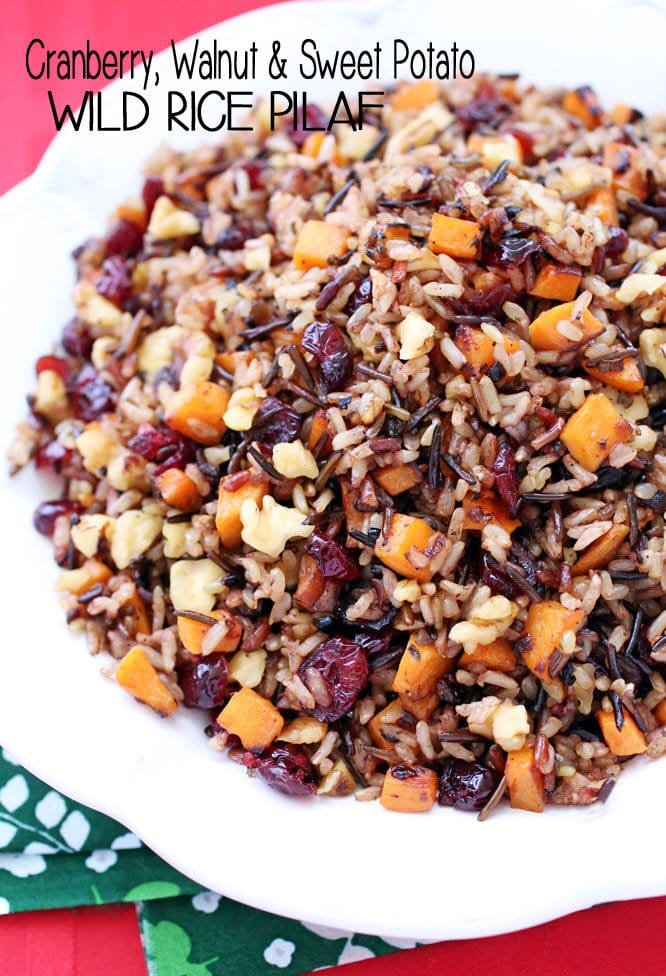 CRANBERRY WALNUT & SWEET POTATO WILD RICE PILAF