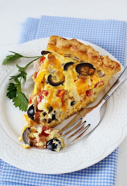 Tex Mex Chicken Quiche