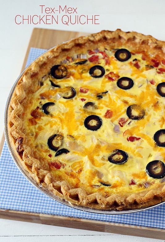 TEX-MEX CHICKEN QUICHE