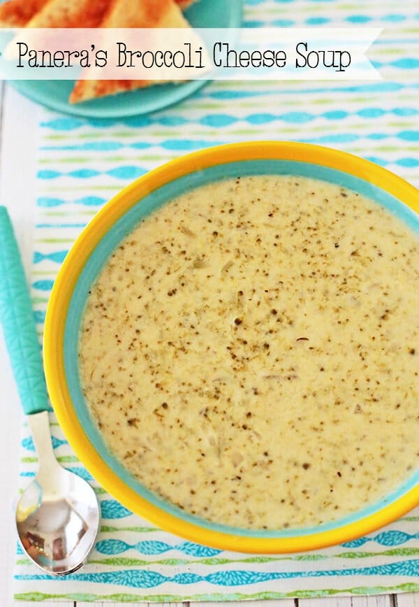 Panera’s broccoli cheddar soup