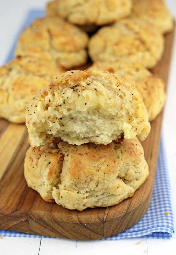 PARMESAN & BLACK PEPPER DROP BISCUITS
