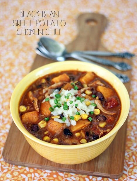 SWEET POTATO AND CHICKEN CHILI