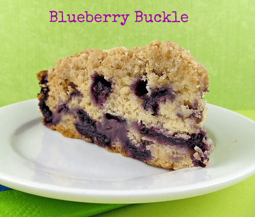 BLUEBERRY BUCKLE COFFEE CAKE