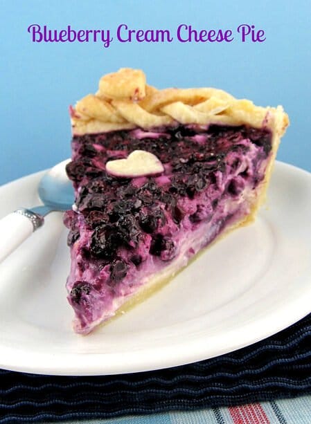 BLUEBERRY CREAM CHEESE PIE