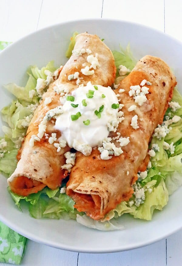 BUFFALO CHICKEN ENCHILADAS