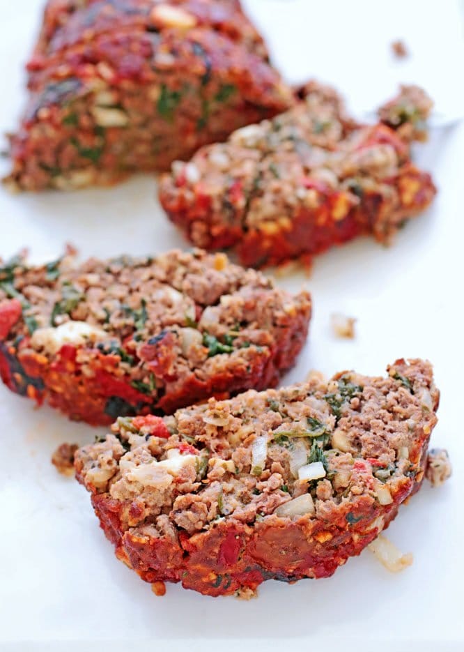 GREEK SPINACH & FETA MEATLOAF