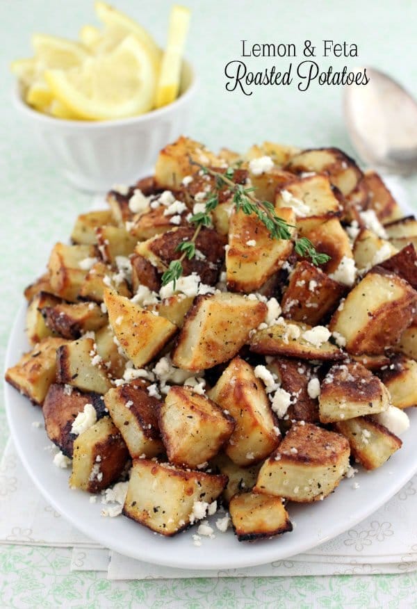 LEMON & FETA ROASTED POTATOES