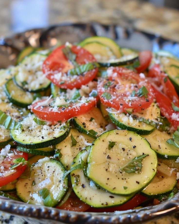 Easy Marinated Zucchini Salad