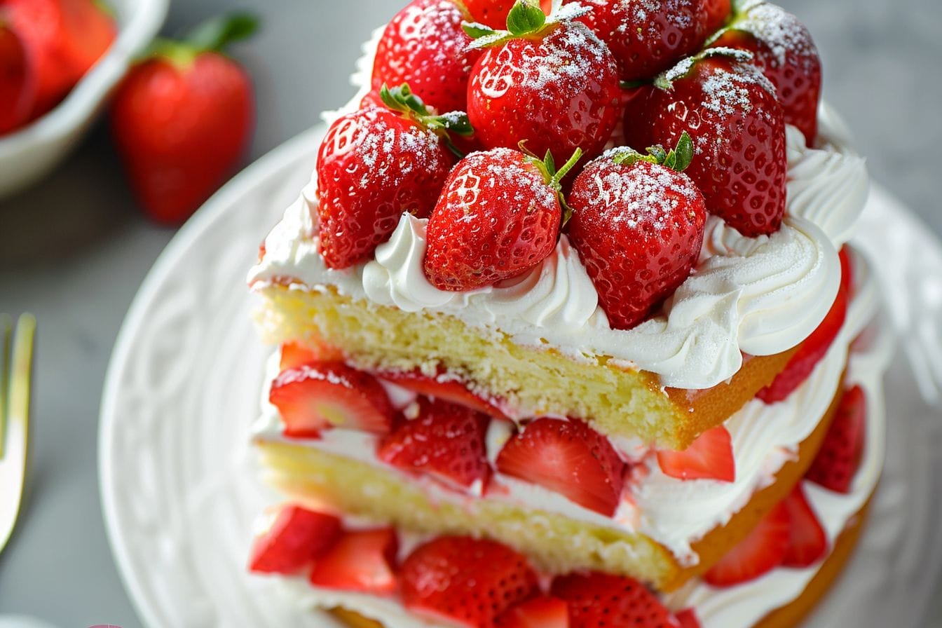 Strawberry Sponge Cake