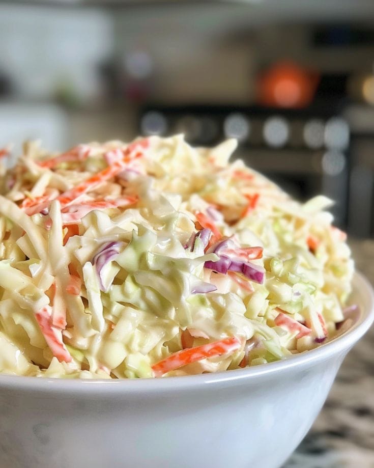 THE BEST AND EASY CREAMY COLESLAW