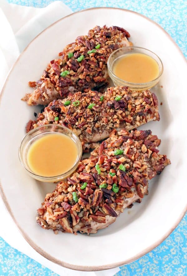 Pecan Crusted Chicken & Maple Mustard Sauce