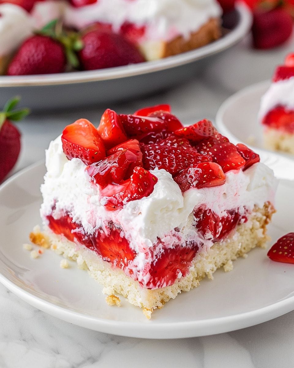 Strawberry Shortcake Poke Cake