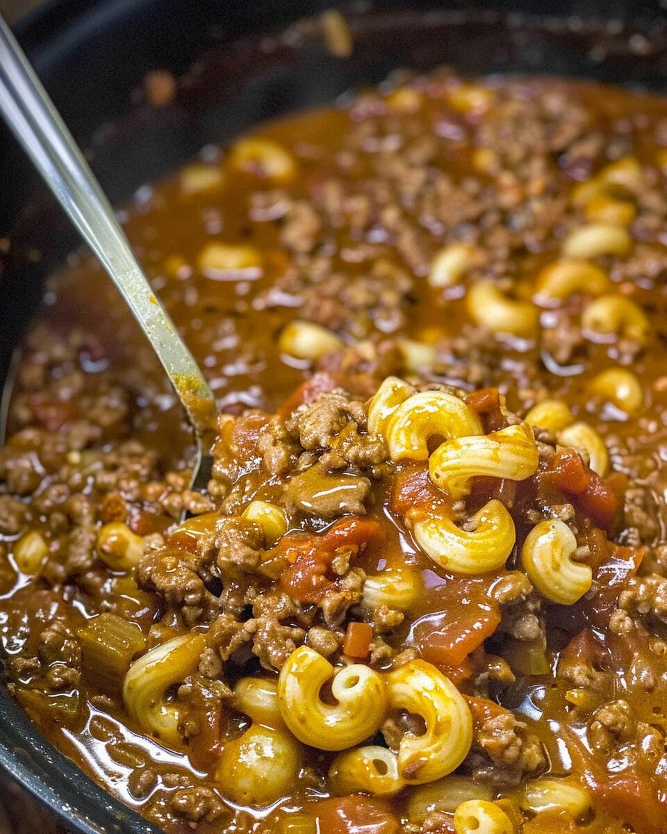 Beef Macaroni Soup