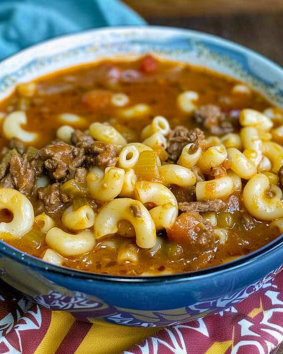 Beef Macaroni Soup