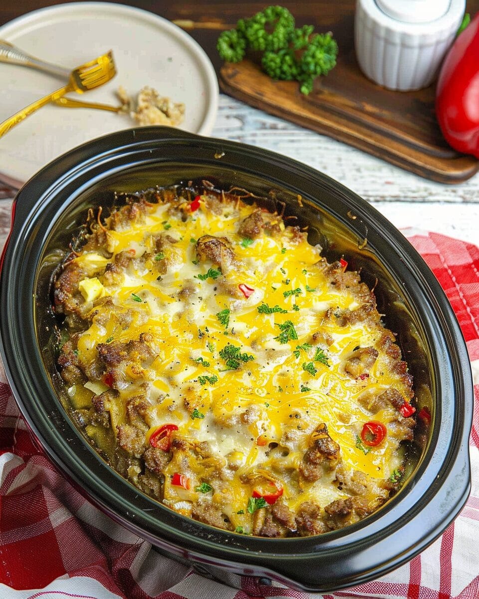 Crockpot Christmas Breakfast Casserole