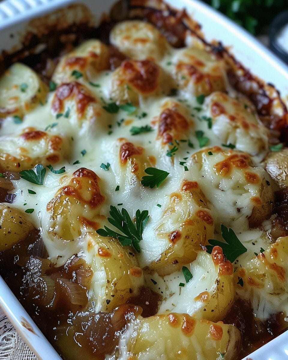 French Onion Potato Bake