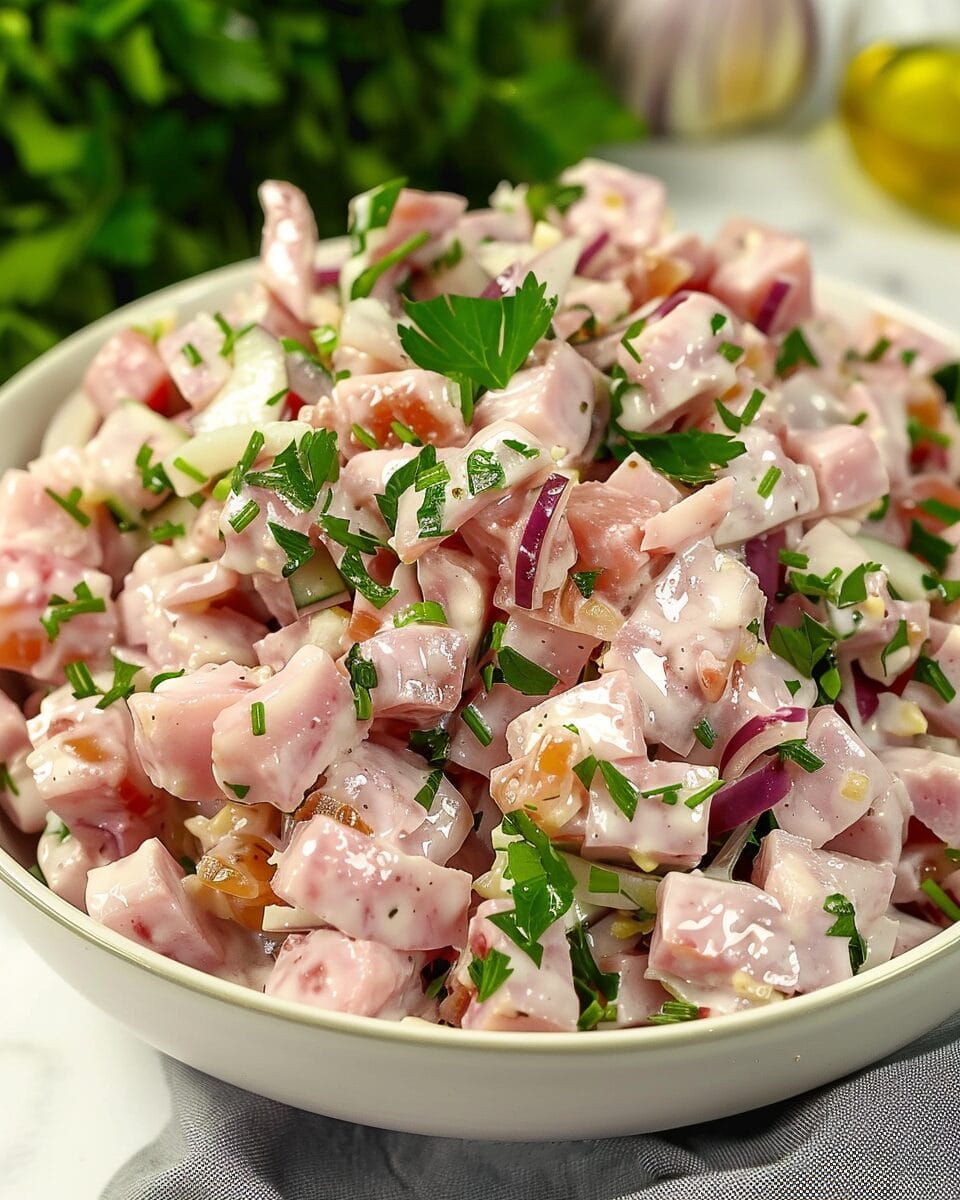 Ham Salad with a Devilish Twist