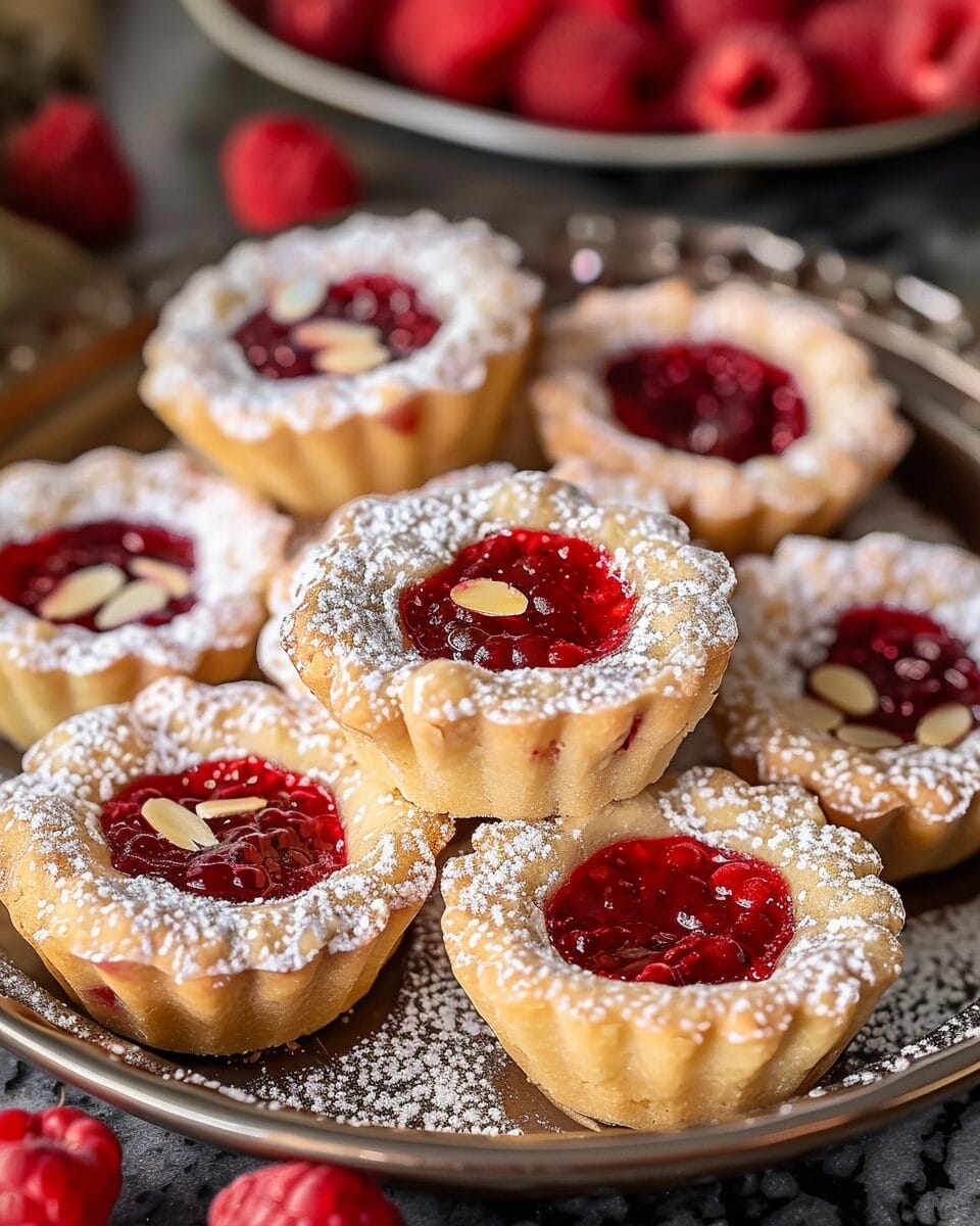 Mini Raspberry Almond Tarts