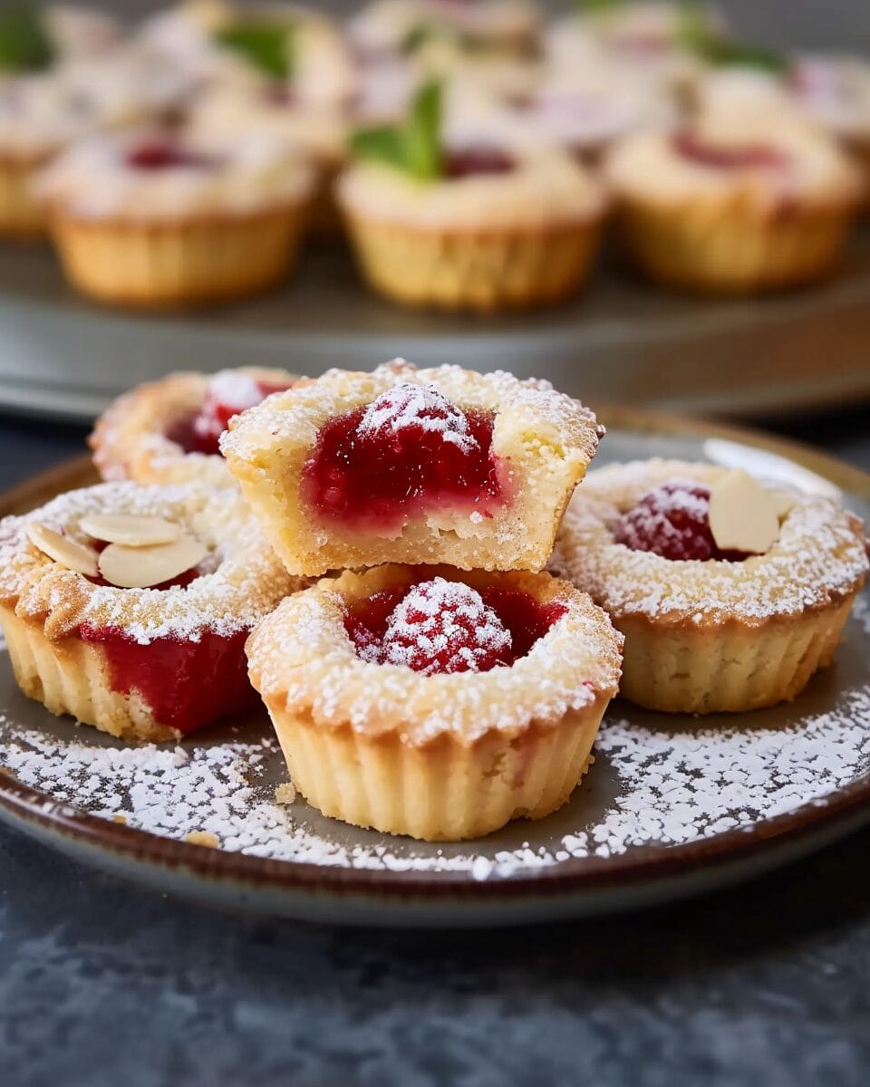 Mini Raspberry Almond Tarts