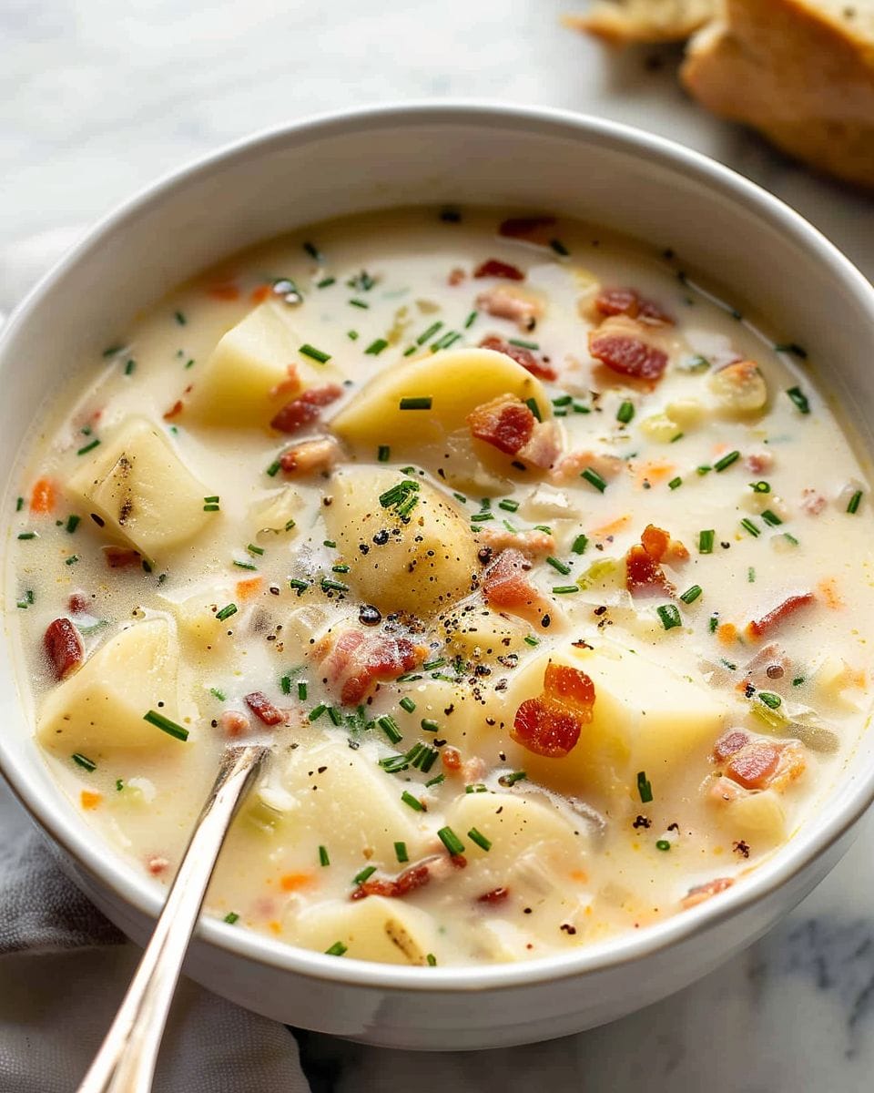 Creamy Potato Soup with Bacon