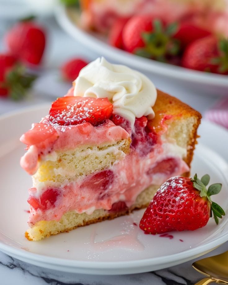 Strawberry Cheesecake Cake